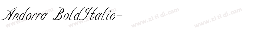 Andorra BoldItalic字体转换 Andorra BoldItalic字体转换